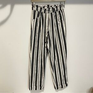 Harlow Pinstripe Tie Waist Pants